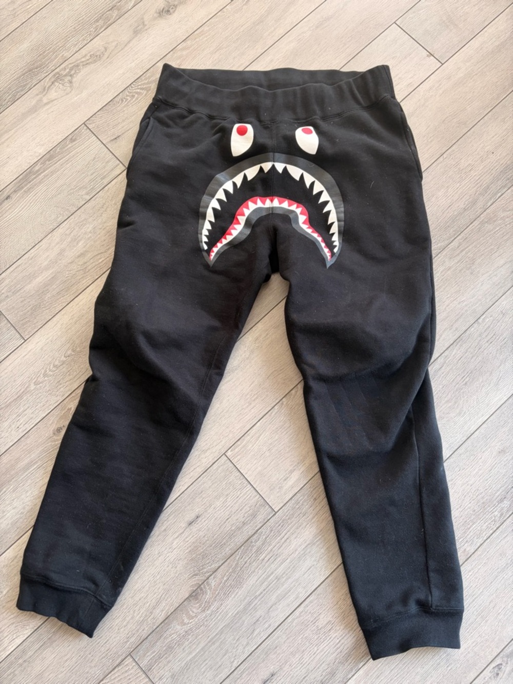 Black Shark Mouth Sweatpants